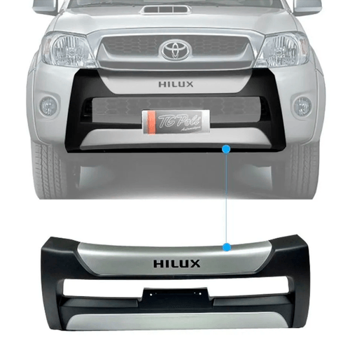 OVERBUMPER HILUX CD 09/11 PRETO/PRATA TGPOLI