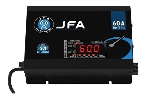 Fonte Carregador Automotivo Jfa 60a Sistema Inteligente Sci