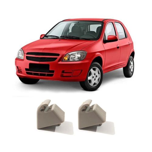 Par de Suportes do Para-sol Chevrolet Celta 2001/2016