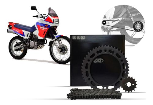 Kit Relação Transmissão Com Retentor Honda Nx 350 Sahara