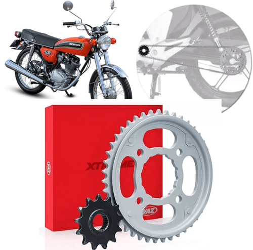 Kit Relação Transmissão Coroa Pinhão Honda Cg 125