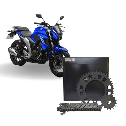 Kit Relação Transmissão Completo Fazer250 10 11 12 13 14 15