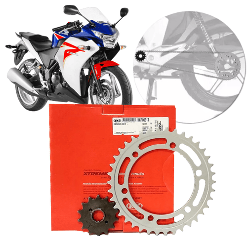 Kit Relação Transmissão Coroa Pinhão Honda Cbr 250r