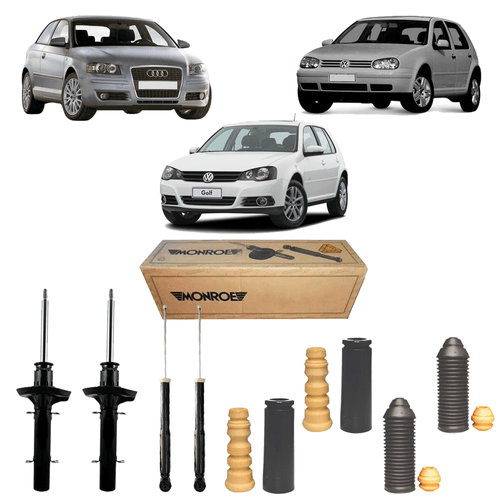 Kit 4 Amortecedor Golf 1999 A 2013 + Kit Completo