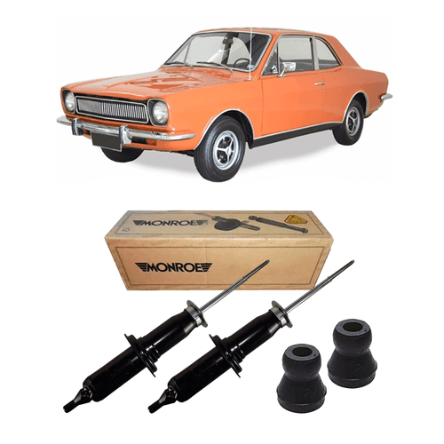 Par Amortecedores Dianteiro Corcel 1 + Batentes