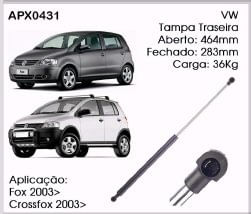 Mola Gas Fox Cross Fox 2003 em diante (Amortecedor porta malas)