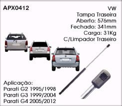 Mola Gas Parati G2 96 em Diante (Amortecedor Porta Malas)