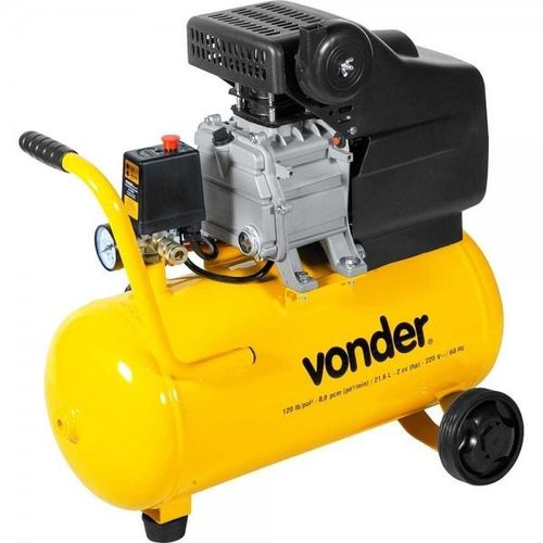 Motocompressor de Ar 8 Pés 21,6 Litros 2HP Monofásico