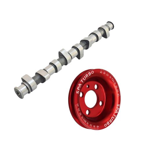 Comando de válvula billet VW AP 8V 288° para aspirado tucho mecânico + Polia De Virabrequim Racing VW AP 8V 100mm