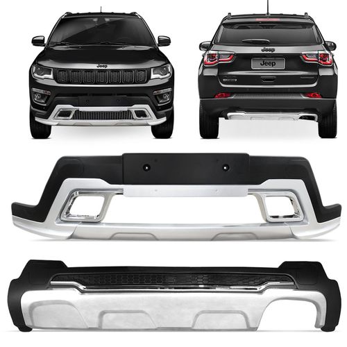 Overbumper Jeep Compass 2016 a 2018 Dianteiro Traseiro