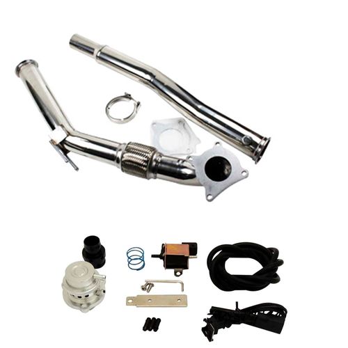 Válvula de Alívio para Motores VW 2.0 TSI / TFSI (Jetta / Passat) + Downpipe em Aço Inox