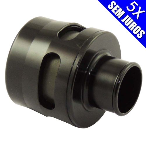 Blow off para sensor MAF (turbo original de fábrica) com tampão - Preta
