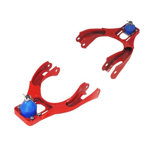 Bandejas dianteiras superiores com pivôs e regulagem de cambagem para Honda Civic EG (91-95) - Vermelha