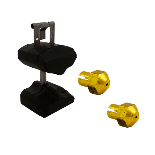 CONJUNTO BOIA WEBER IDF + GICLEUR (GICLÊ) DE COMBUSTÍVEL PARA CARBURADOR WEBER - PAR