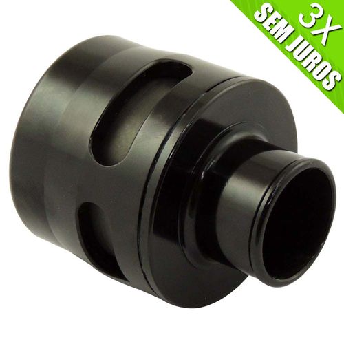 Blow off para sensor MAF (turbo original de fábrica) com tampão - Preta