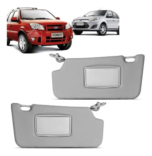 Par Quebra Sol Ford Ecosport Fiesta 2003 Até 2013 C/ Espelho
