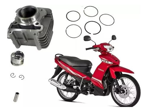 Kit Cilindro Camisa Pistão E Anel Crypton 115