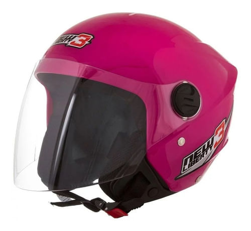 Capacete Aberto Pro Tork New Liberty  Three  Rosa 60