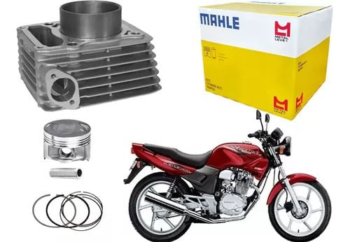 Kit Cilindro Pistão E Anéis Xr 200 E Cbx Strada 200 Mahle