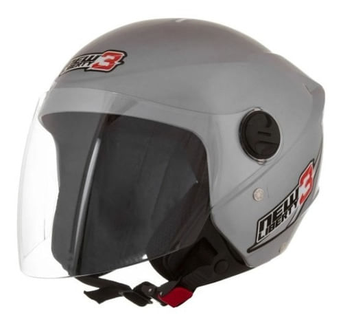 Capacete Aberto Pro Tork New Liberty  Three  Prata  60