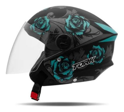 Capacete Aberto Pro Tork New Liberty 3 Flowers Fosco