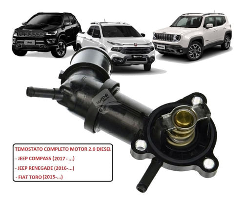 Válvula Termostática Compass Renegade Toro Motor 2.0 Diesel