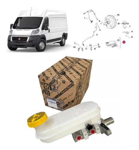 Cilindro Mestre Do Freio Ducato 2.3 16v 2018 2019 2020 2021