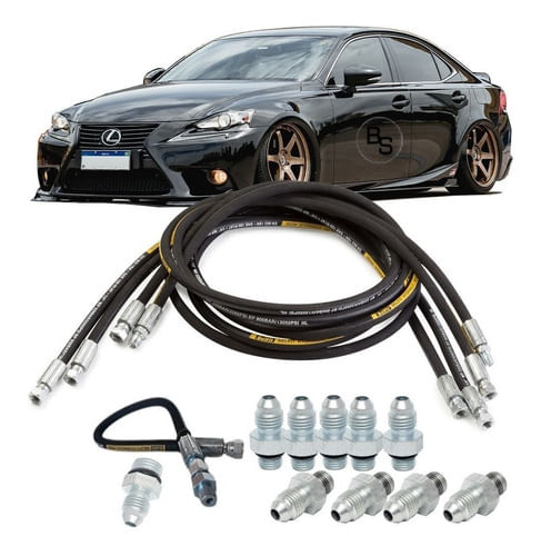 Kit Mangueira Prensada Suspensão A Ar 8mm/10mm Honda Fit