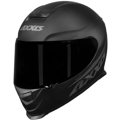 CAPACETE AXXIS EAGLE SOLID / MONO MATT BLACK/GREY