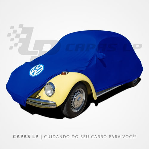 Capa De Tecido Para Fusca Lycra Helanca Azul Vw Capas Lp