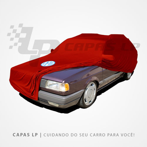 Capa Para Parati Quadrada Bola G3 G4 Vermelha Vw Tecido
