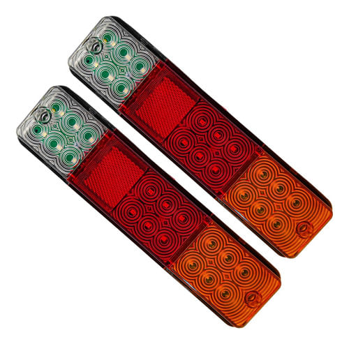 2 Lanterna Traseira Empilhadeira Led Universal De 10 A 80v