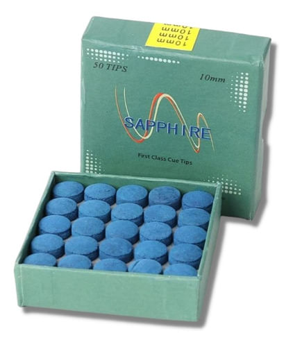 Sola Taco De Bilhar Sinuca Couro Caixa 50 Un Sapphire