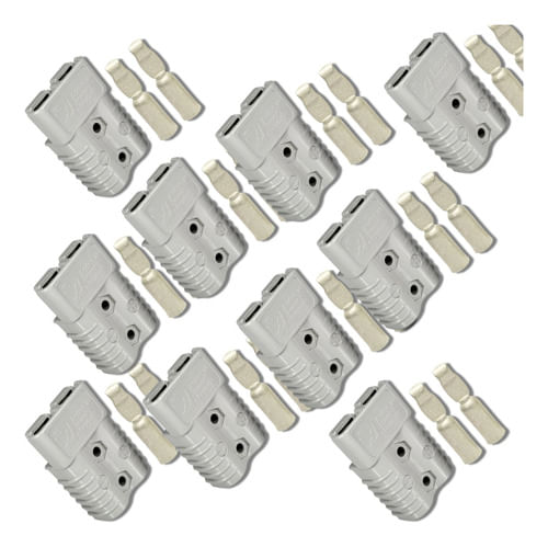 Kit 10 Conector Bateria Empilhadeira 350ah Anderson Power