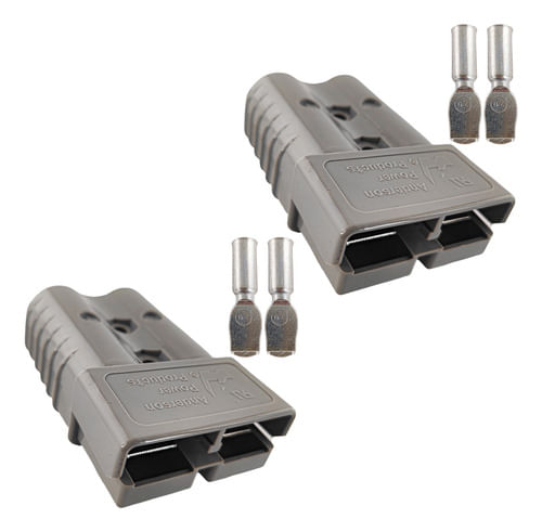 2 Conector Bateria Empilhadeira Anderson Power 350a Original