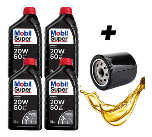 Filtro De Oleo Motor + Óleo Empilhadeira Clark Hyundai Kit