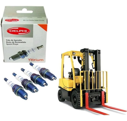 4 Velas De Ignição Empilhadeira Hyster Ft/ Yale Vx
