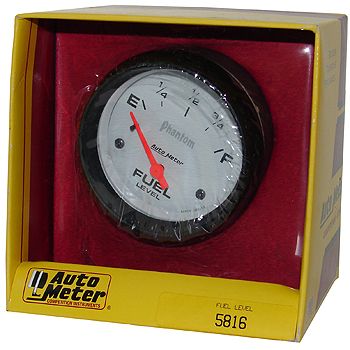 Instrumento Medir Nível Combustível - (240  E / 33  F) - Elétrico - 2 5/8" - Phantom - AUTO METER