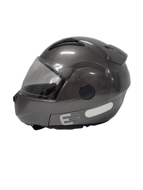 Capacete ebf new e8 solid chumbo 58 " escamotiavel "
