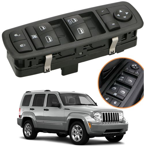 Botão do Vidro Eletrico Cherokee Liberty e Sport 3.7 V6 12v de 2008 à 2012
