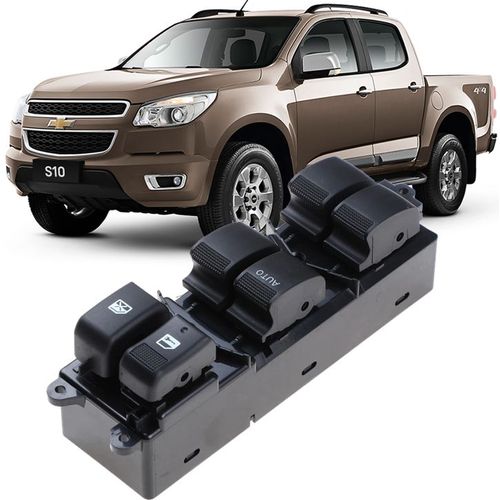 Botao Interruptor Vidro Eletrico Quadruplo S10 e Trailblazer de 2012 À 2016