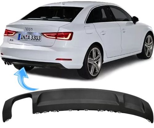 Saia Spoiler do Parachoque Traseiro Audi A3 Sedan de 2013 À 2016