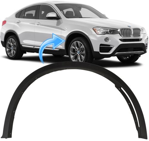 Moldura Friso do Paralama Bmw X6 F16 de 2015 À 2019 - Dianteiro Direito