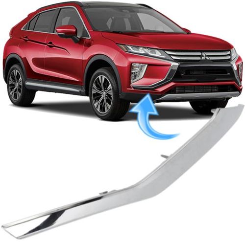 Moldura Inferior Cromada Parachoque Eclipse Cross de 2018 À 2022 - Direito