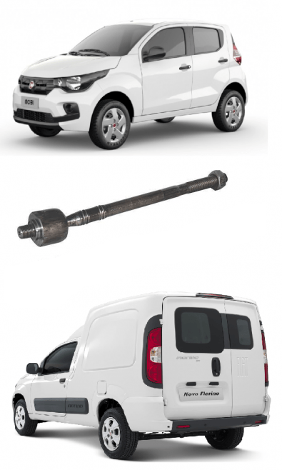 Terminal Axial de Direção Fiat Fiorino Mobi Palio Uno LD LE