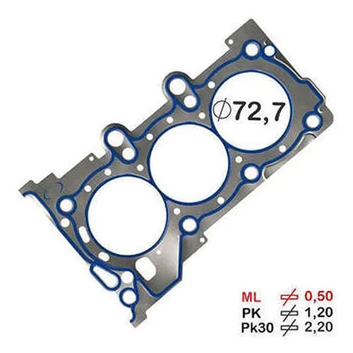 JUNTA DO CABECOTE - HYUNDAI HB20 1.0 12V 3CIL TURBO 2016 A 2020 G3LC