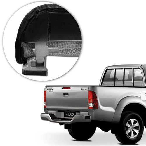 CAPOTA MARITIMA HILUX 2005 A 2015 CABINE SIMPLES C/GRADE FLASH COVER