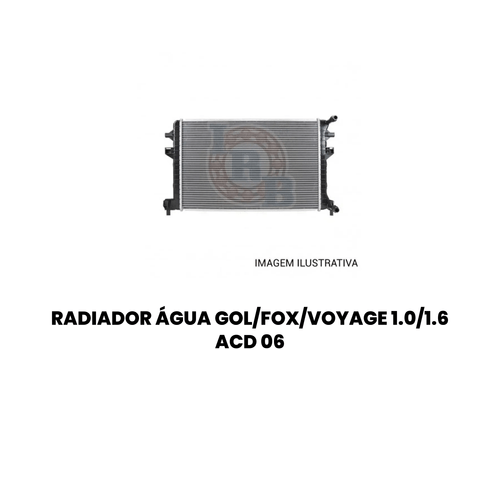 RADIADOR ÁGUA GOL/FOX/VOYAGE 1.0/1.6 ACD 06