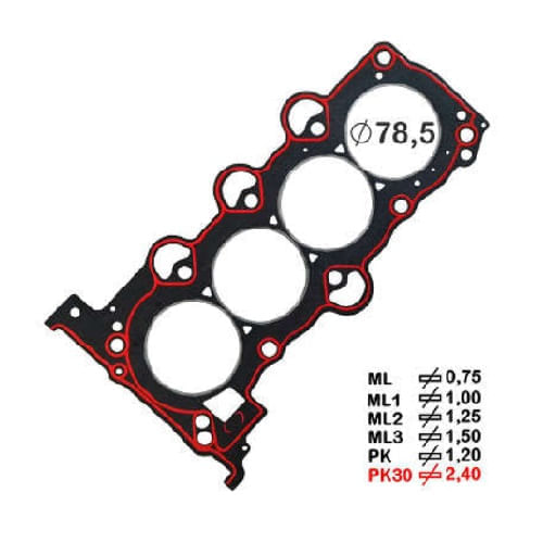 JUNTA DO CABECOTE - HYUNDAI HB20 I30 CRETA | KIA SOUL 1.6 16V FLEX GAMMA