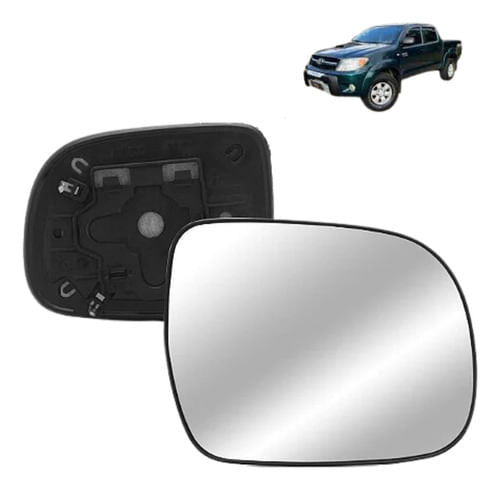 Lente Espelho Retrovisor Hilux 2005 A 14 Esquerdo Motorista